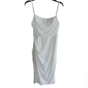 Xinfsh white flowy spaghetti strap dress